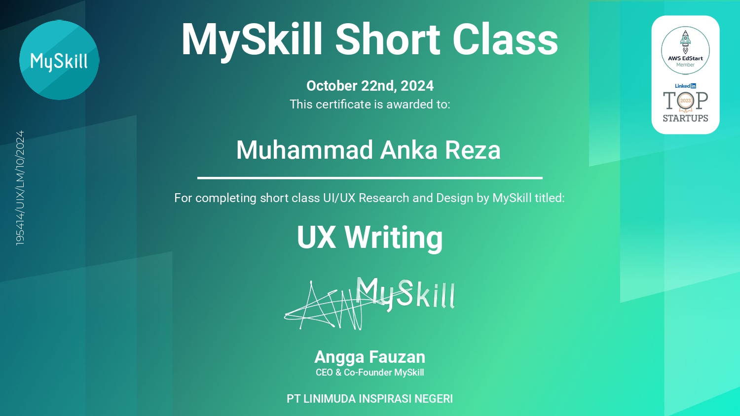 UX Writing Certificate